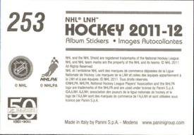 2011-12 Panini Stickers #253 Nicklas Lidstrom Back
