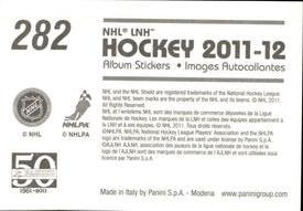 2011-12 Panini Stickers #282 Marek Zidlicky Back