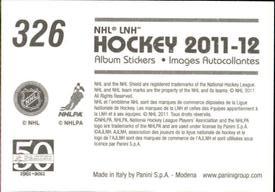 2011-12 Panini Stickers #326 Patrik Berglund Back