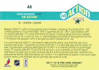 2011-12 O-Pee-Chee - In Action #A8 Brad Richards Back