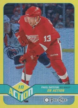 2011-12 O-Pee-Chee - In Action #A9 Pavel Datsyuk Front