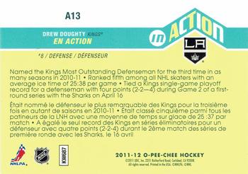 2011-12 O-Pee-Chee - In Action #A13 Drew Doughty Back
