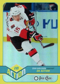 2011-12 O-Pee-Chee - In Action #A20 Erik Karlsson Front