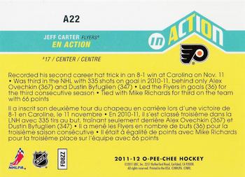 2011-12 O-Pee-Chee - In Action #A22 Jeff Carter Back