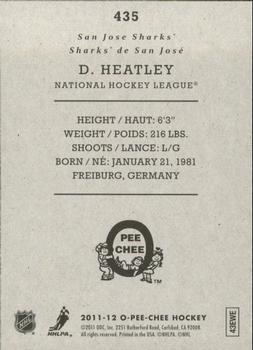 2011-12 O-Pee-Chee - Retro #435 Dany Heatley Back