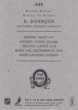 2011-12 O-Pee-Chee - Retro #545 Ray Bourque Back