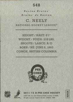 2011-12 O-Pee-Chee - Retro #548 Cam Neely Back