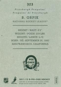 2011-12 O-Pee-Chee - Retro #323 Brooks Orpik Back