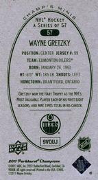 2011-12 Parkhurst Champions - Champ's Mini Green Backs #57 Wayne Gretzky Back