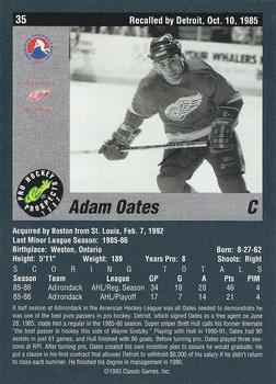 1993 Classic Pro Prospects #35 Adam Oates Back