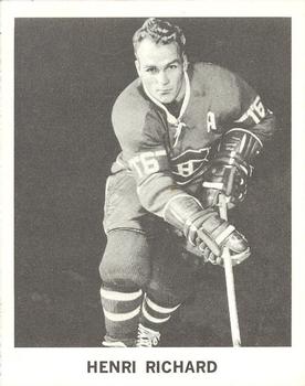 1965-66 Coca-Cola NHL Players #NNO Henri Richard Front