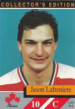 1990-91 Alberta Lotteries Team Canada #14 Jason Lafreniere Front