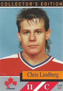 1990-91 Alberta Lotteries Team Canada #15 Chris Lindberg Front