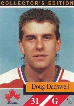 1990-91 Alberta Lotteries Team Canada #2 Doug Dadswell Front