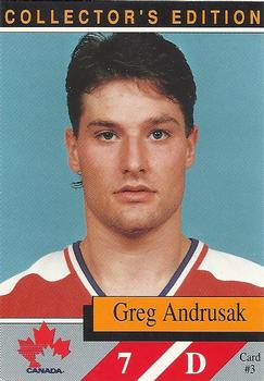 1990-91 Alberta Lotteries Team Canada #3 Greg Andrusak Front