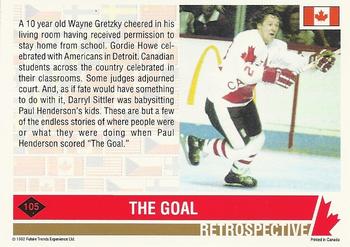 1992 Future Trends '76 Canada Cup #105 The Goal Back