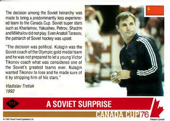 1992 Future Trends '76 Canada Cup #111 A Soviet Surprise Back