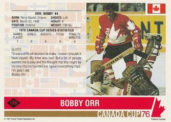 1992 Future Trends '76 Canada Cup #126 Bobby Orr Back