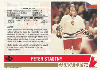 1992 Future Trends '76 Canada Cup #131 Peter Stastny Back