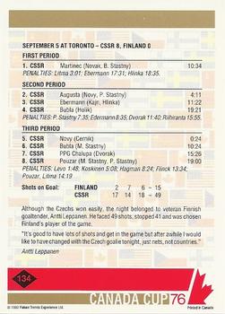 1992 Future Trends '76 Canada Cup #134 Standing Alone Back