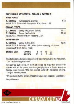 1992 Future Trends '76 Canada Cup #139 Hull's A Hit Back