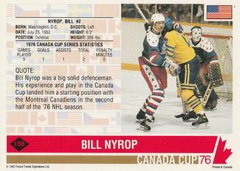 1992 Future Trends '76 Canada Cup #158 Bill Nyrop Back