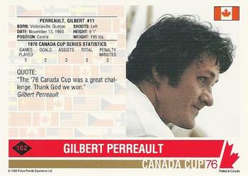 1992 Future Trends '76 Canada Cup #162 Gilbert Perreault Back