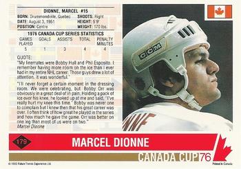 1992 Future Trends '76 Canada Cup #179 Marcel Dionne  Back
