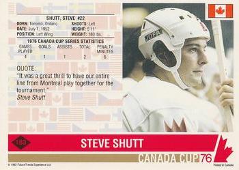 1992 Future Trends '76 Canada Cup #183 Steve Shutt Back
