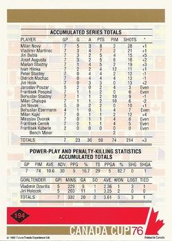 1992 Future Trends '76 Canada Cup #194 CSSR Series Totals Back