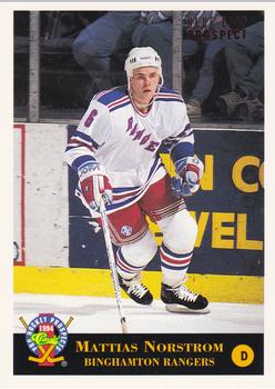 1994 Classic Pro Hockey Prospects #5 Mattias Norstrom Front