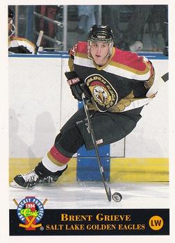 1994 Classic Pro Hockey Prospects #128 Brent Grieve Front
