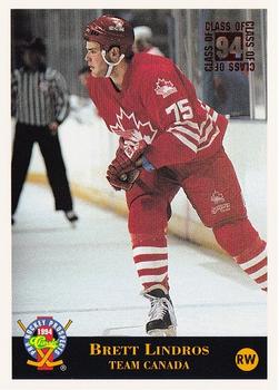 1994 Classic Pro Hockey Prospects #204 Brett Lindros Front