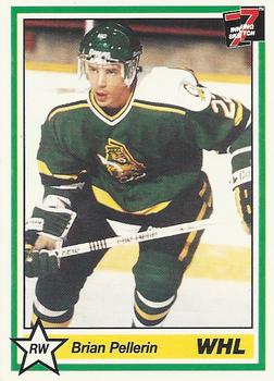 1990-91 7th Inning Sketch WHL #266 Brian Pellerin Front