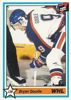 1990-91 7th Inning Sketch WHL #304 Bryan Gourlie Front