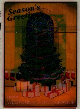 1990-91 7th Inning Sketch WHL #NNO Season's Greetings Santa 1990 Back