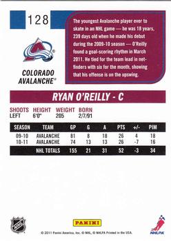 2011-12 Score #128 Ryan O'Reilly Back