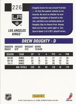 2011-12 Score #226 Drew Doughty Back