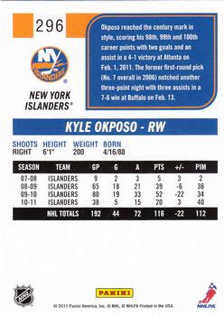 2011-12 Score #296 Kyle Okposo Back