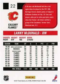 2011-12 Score #22 Lanny McDonald Back