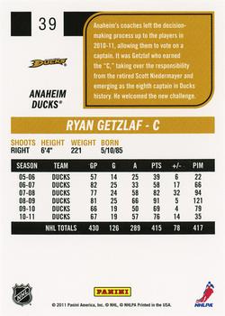 2011-12 Score #39 Ryan Getzlaf Back