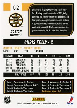 2011-12 Score #52 Chris Kelly Back