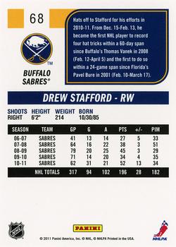 2011-12 Score #68 Drew Stafford Back