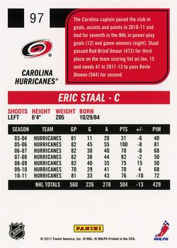2011-12 Score #97 Eric Staal Back