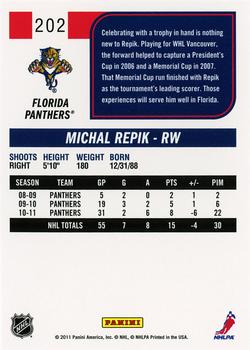 2011-12 Score #202 Michal Repik Back