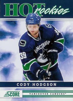 2011-12 Score #533 Cody Hodgson Front