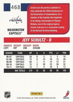 2011-12 Score #468 Jeff Schultz Back