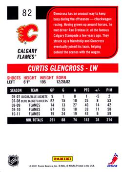 2011-12 Score - Gold Rush #82 Curtis Glencross Back