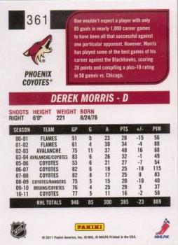 2011-12 Score - Gold Rush #361 Derek Morris Back