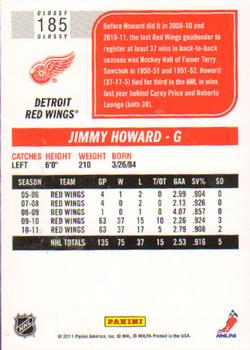 2011-12 Score - Glossy #185 Jimmy Howard Back